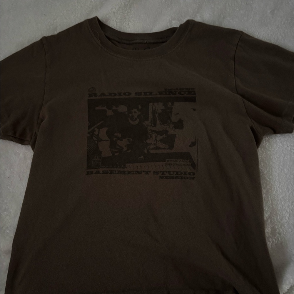Kids Brown Graphic T-Shirt
